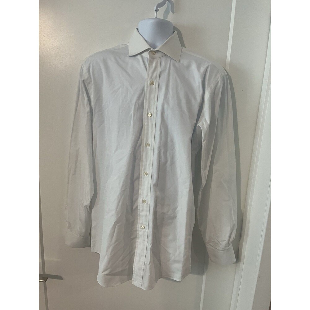Polo Ralph Lauren Regent Classic Fit White Solid Spread Barrel Cuff 16 34/35 L